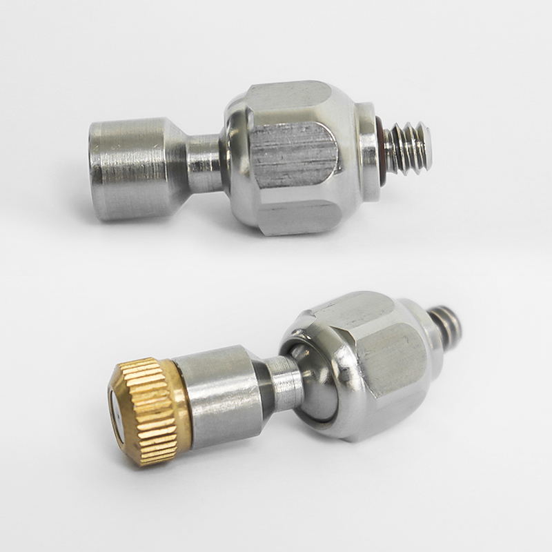 nickel plated brass nozzle swivel