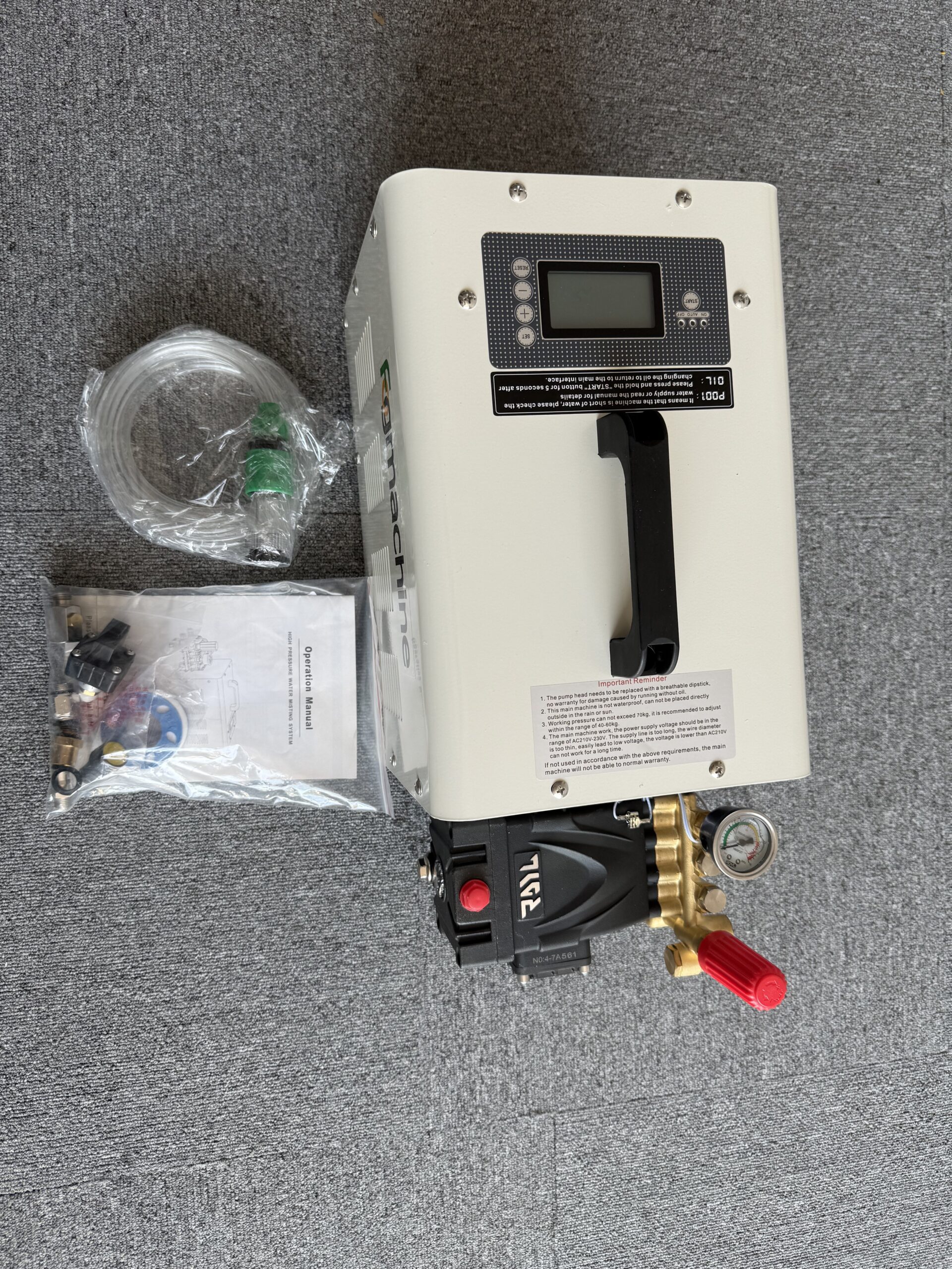 high pressure fog machine with oil