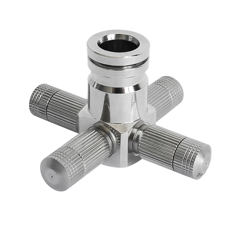 slip lok 3/8" x 10 24t 360 degree 4 hole nozzle cluster
